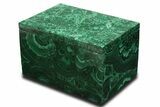 Wide Malachite Jewelry Box - DR Congo #335690-1